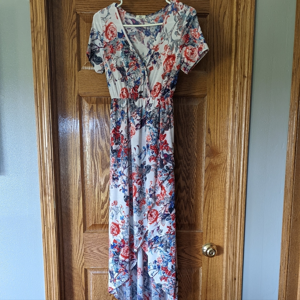 Floral White Dress